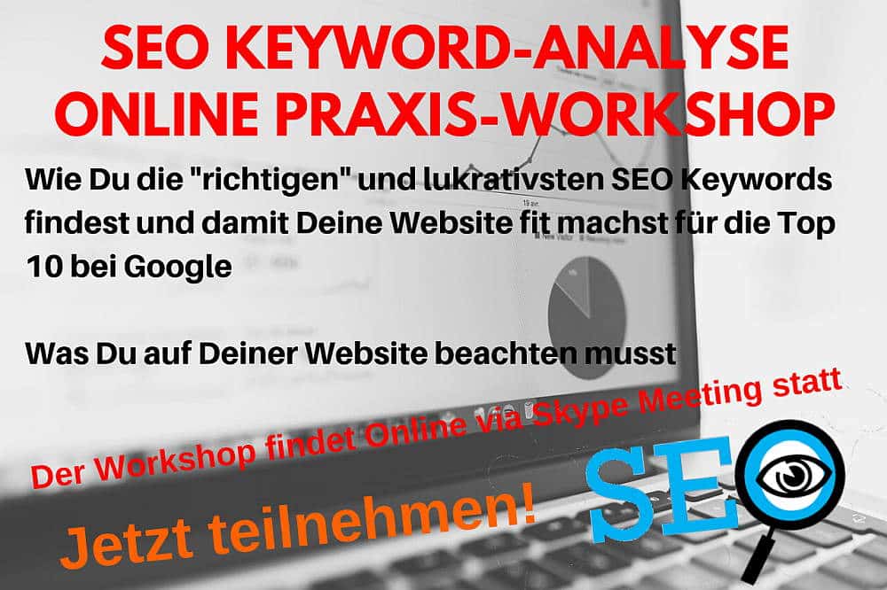 Google Seite 1 - SEO Keyword-Recherche Praxis-Workshop